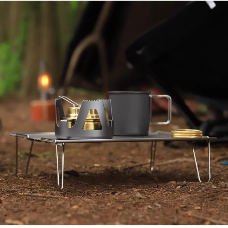 Mini brûleur portable pour réchaud à alcool, réchaud à essence à puissance de feu réglable, alliage d'aluminium, réchauds de camping pour pique-nique de randonnée