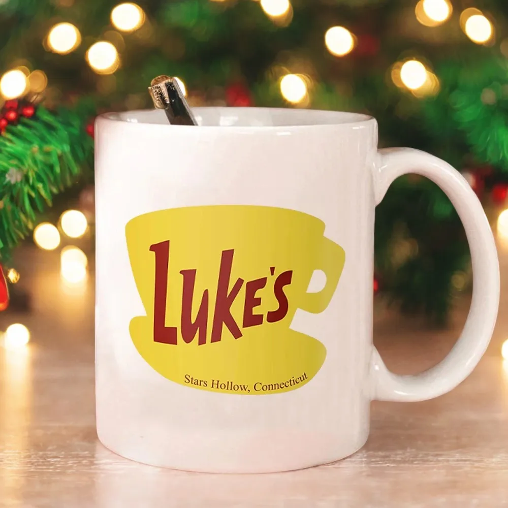 Lukes Diner Mug Stars Hollow Connecticut Gear Gilmore Girls Inspired Mugs Lukes Diner Cup Lukes Diner Coffee Mugs Fan Gift Straw