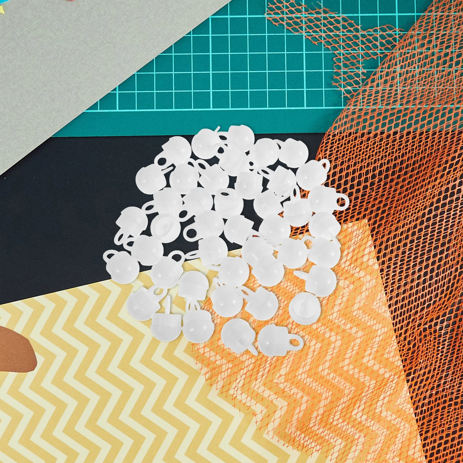 อุปกรณ์เสริมไฟสวนพลังงานแสงอาทิตย์ 100 ชิ้น ฝาครอบโคมไฟสนามแบบครึ่งวงกลม ปลั๊กเสียบโคมไฟแบบมัลติฟังก์ชั่นสำหรับติดตั้งบนพื้นดิน สำหรับไฟโซลาร์กลางแจ้ง