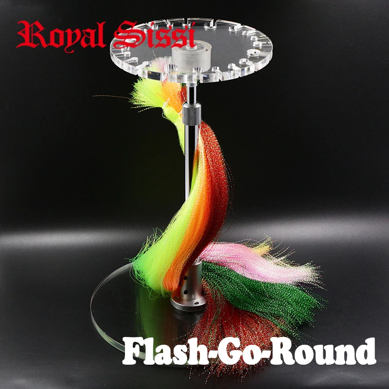 

Royal Sissi whole set fly furniture Flasha-Go-Round long hair streamer fiber rotating dispenser Flashabou tinsel holder rack