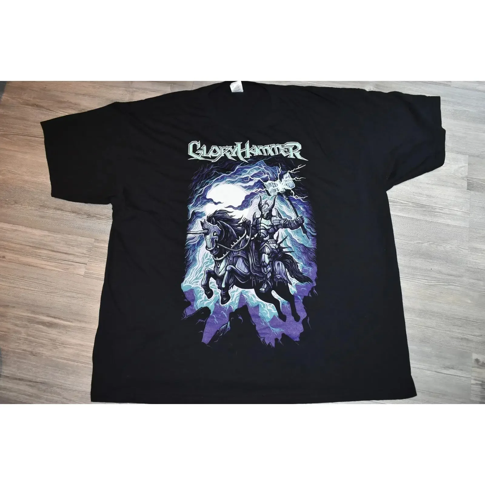 Gloryhammer Heavy Power Metal T Shirt XL Hammerfall Official Merchandise Krokus vintage Washed Comfortable Slightly homme