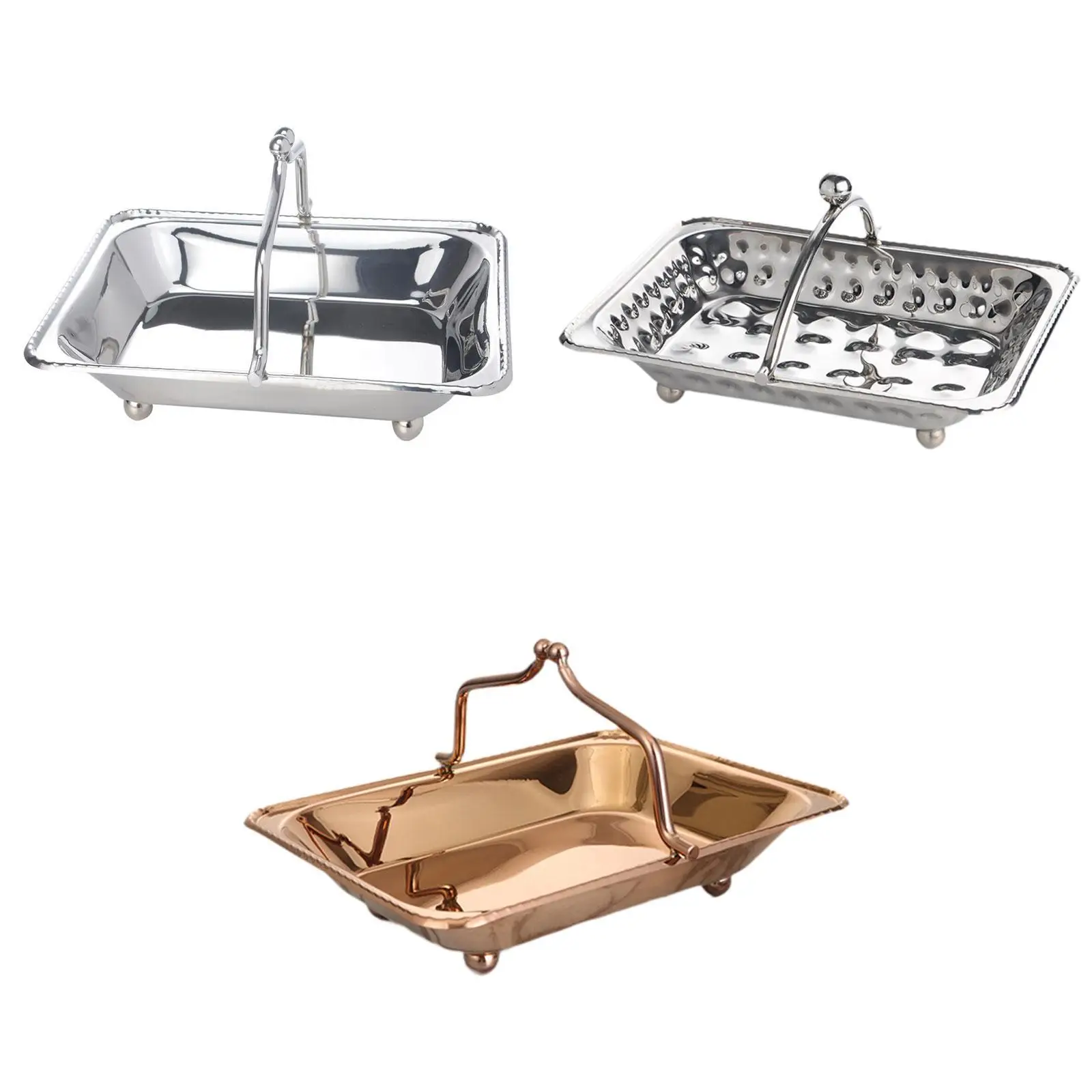 

Hot Towel Tray Rust Resistant Wear Resistant with Handle Multifunction Guest