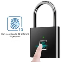 Fingerprint Padlock Keyless Smart Door Lock Fingerprint Unlock Zinc Alloy Metal Smart Lock USB Rechargeable Waterproof candado