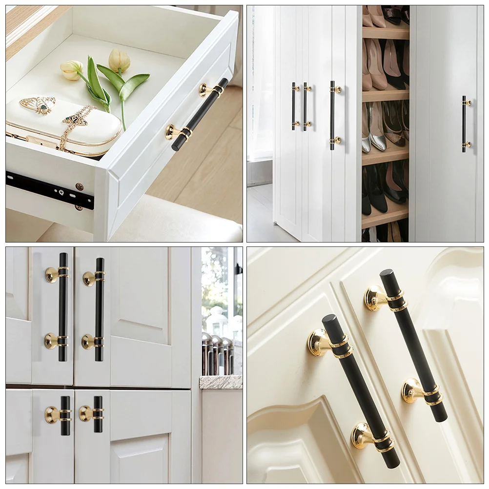 

2pcs Modern Wardrobe Door Handles Metal Cabinet Puller For Kitchen Bathroom Cupboard Replacement Handle Simple Door Puller