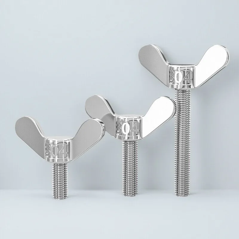 

Big Ear Bolt Hand Claw Screws Wing Nut Thumb Screw Hardware Tools 304 Stainless Steel Butterfly Screws M4 M5 M6M8M10 M12 M14 M16