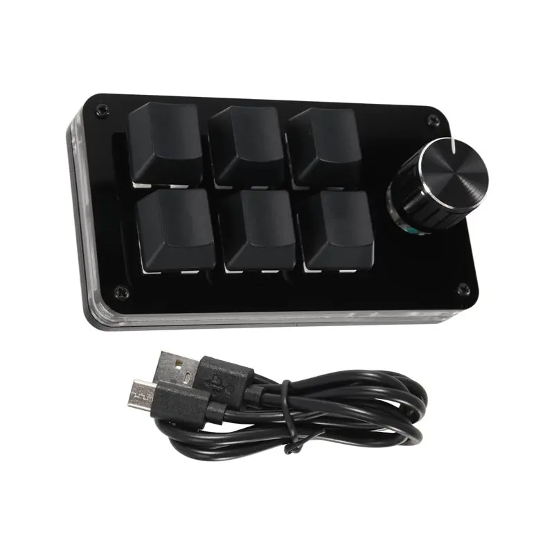 Ingenious-Programming Macro Custom Knob Keyboard 6 Key Copy Paste Mini Button Photoshop Gaming Keypad
