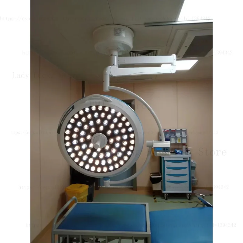 Single Head Classic Surgical LED Lamp Electric Shadowless OT Lamp with Single Arm for Operating Room Plastic & Metal Material
