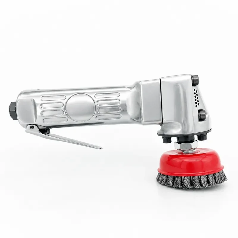 75mm Pneumatic Cup Wire Brush 11000 RPM Heavy Duty Anti Rust Cleaning Tool Air Powered Grinder Attachment for Metal Surface