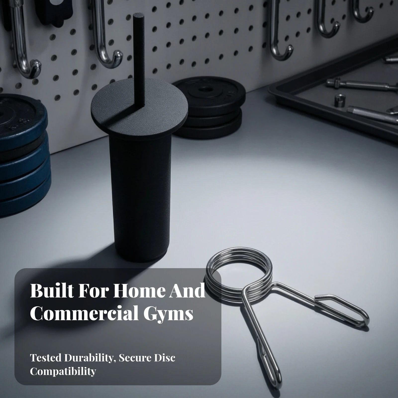 Weight Plate Loading Pin Sturdy Loading Pin with Spring Clip Gym Accessory Compact Versatile for Strength Trainers