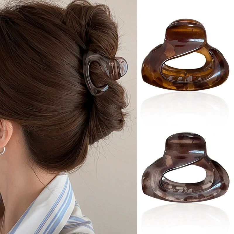 

High-End Irregular Hairpins For Women With Half-Tied Hair On The Back Of The Head, Small Grabber Style Hairpin Headgear