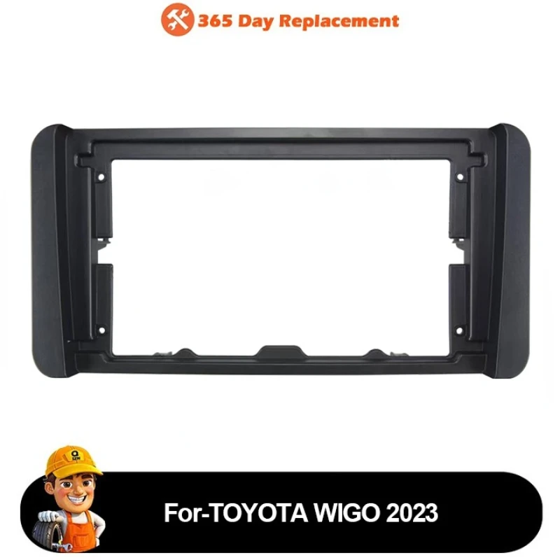 New 9 inch Car Radio GPS  Fascia Panel Frame Cable  for 2023 TOYOTA WIGO Fascia Bezel Trim Car Multimedia Accessories