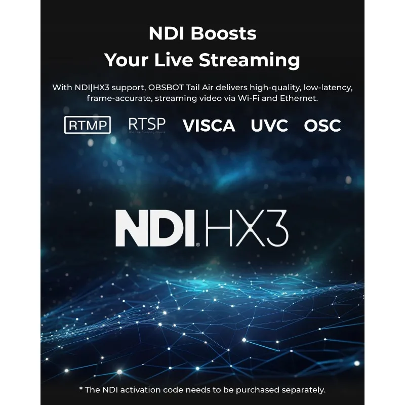 

Потоковая камера Tail Air NDI 4K, PTZ-камера с интеллектуальным приложением и управлением жестами, беспроводная веб-камера HDMI/USB-C/беспроводная веб-камера