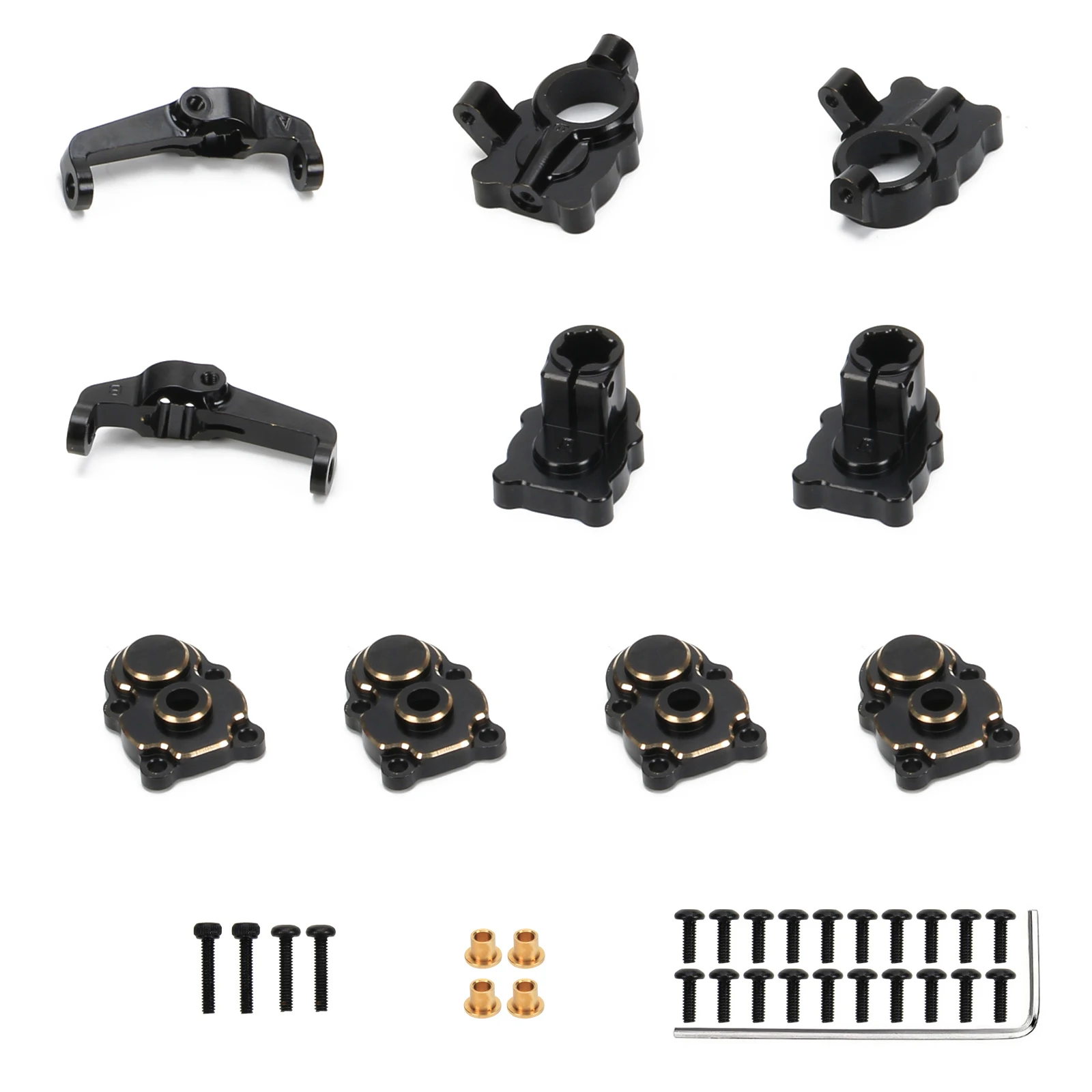 

All copper front and rear door bridge housing set 80g ​Suitable for FMS1/24screws 16P 26MM4P pan head hex 29MM screws 2P cup h