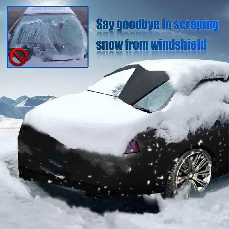 Magnetic Car Snow Ice Protector Window Windshield Sun Shade Rear Windshield Block Cover Visor with 5 Magnets Universal