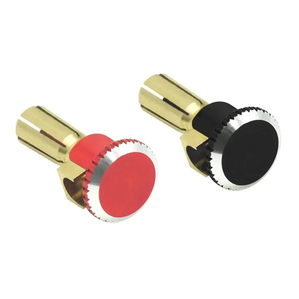 

TTRC Lockdown Heatsink Bullet Plug Grips with 5mm Bullets (Black/Red)