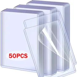 1/25/50Pcs Transparent Card Sleeve Korean Kpop Card  Sleeve with Protective Film Holder Idol Photo Game Card Holders Cover 35PT