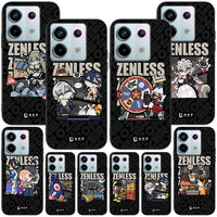 Zenless Zone Zero ZZZ Cartoon Case for Xiaomi Redmi Note 10 8 8T 9 10S 11S 11 7 12 12S 11E 13 Pro Plus Soft Black Phone Cover