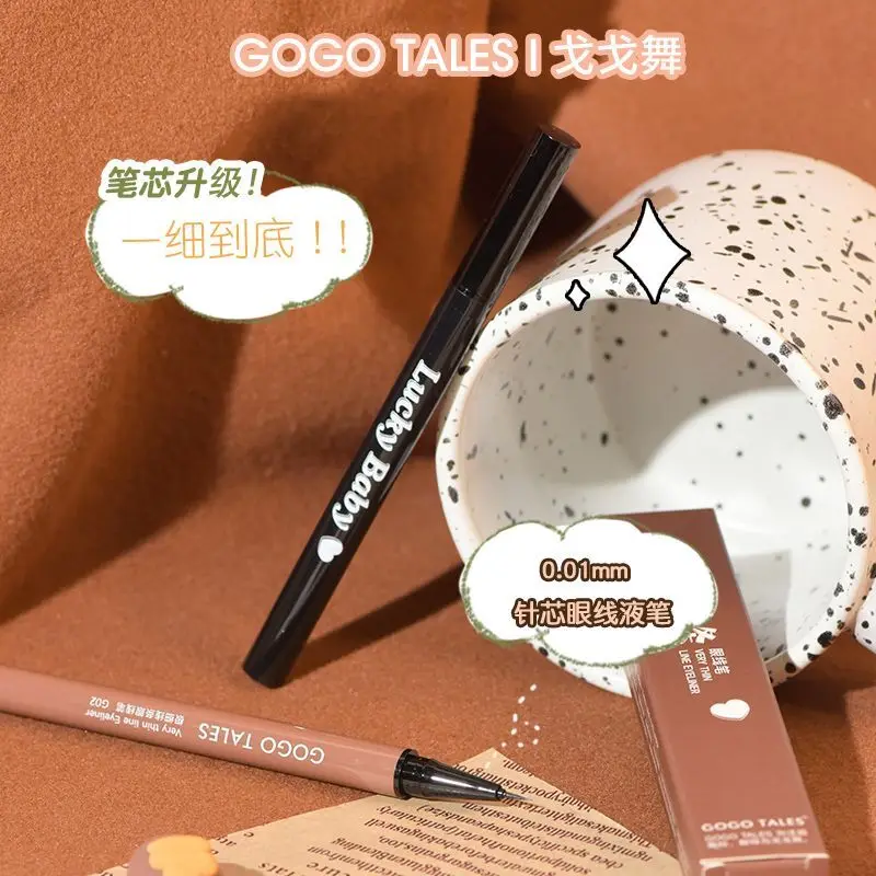 2er-Pack GOGO TALES Gogo Dance Eyeliner Wischfester wasserfester Wimpern-Aegyo-Sal-Stift mit feiner Spitze