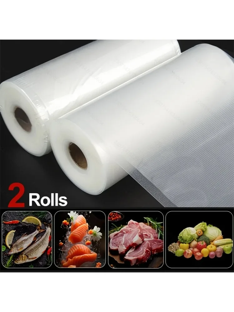Lot de 2 sacs sous vide sans BPA. Tailles polyvalentes pour tous les scelleurs. Idéal pour la conservation des aliments, la préparation des repas, la cuisson sous vide. Durab