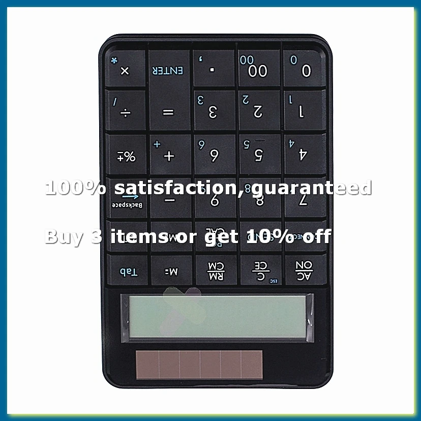 2.4G Wireless Keyboard Mini 2In1 Wireless USB Digital Keyboard with Calculator Display Keyboard Office Calculator-A49I