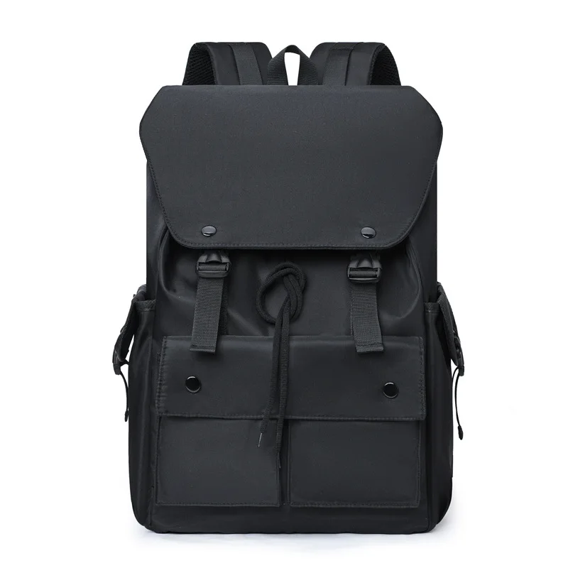 Large Capacity Men Backpack Laptop 15.6 Inch Casual Men Backpack Water Proof Oxford Multifunction Computer Bag Black Gray