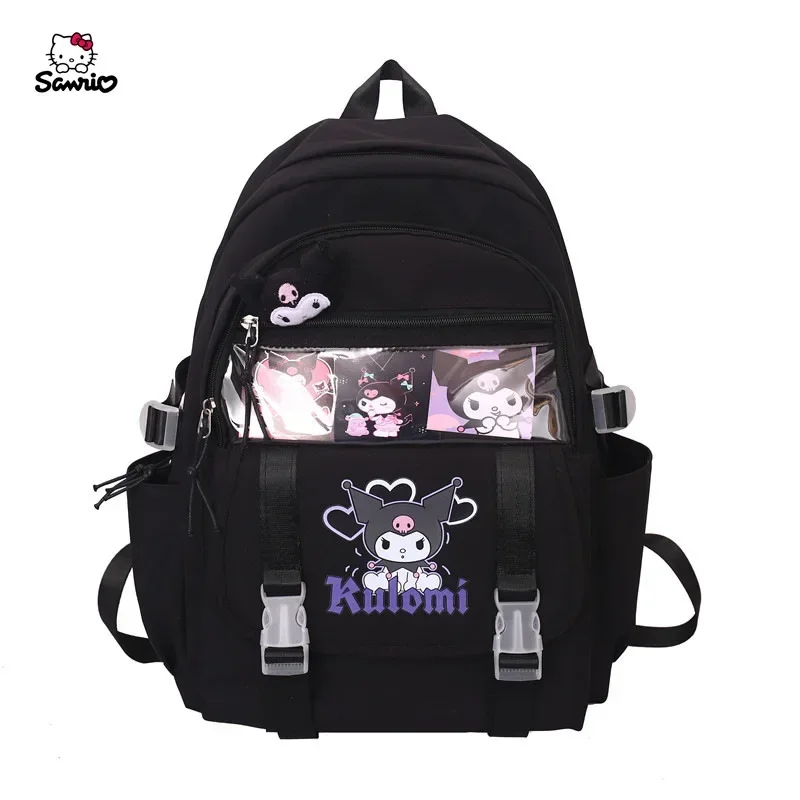 Hello Kitty backpack women's casual backpack fashion ins middle school student Sanrio Kuromi cinnamon dog school bag