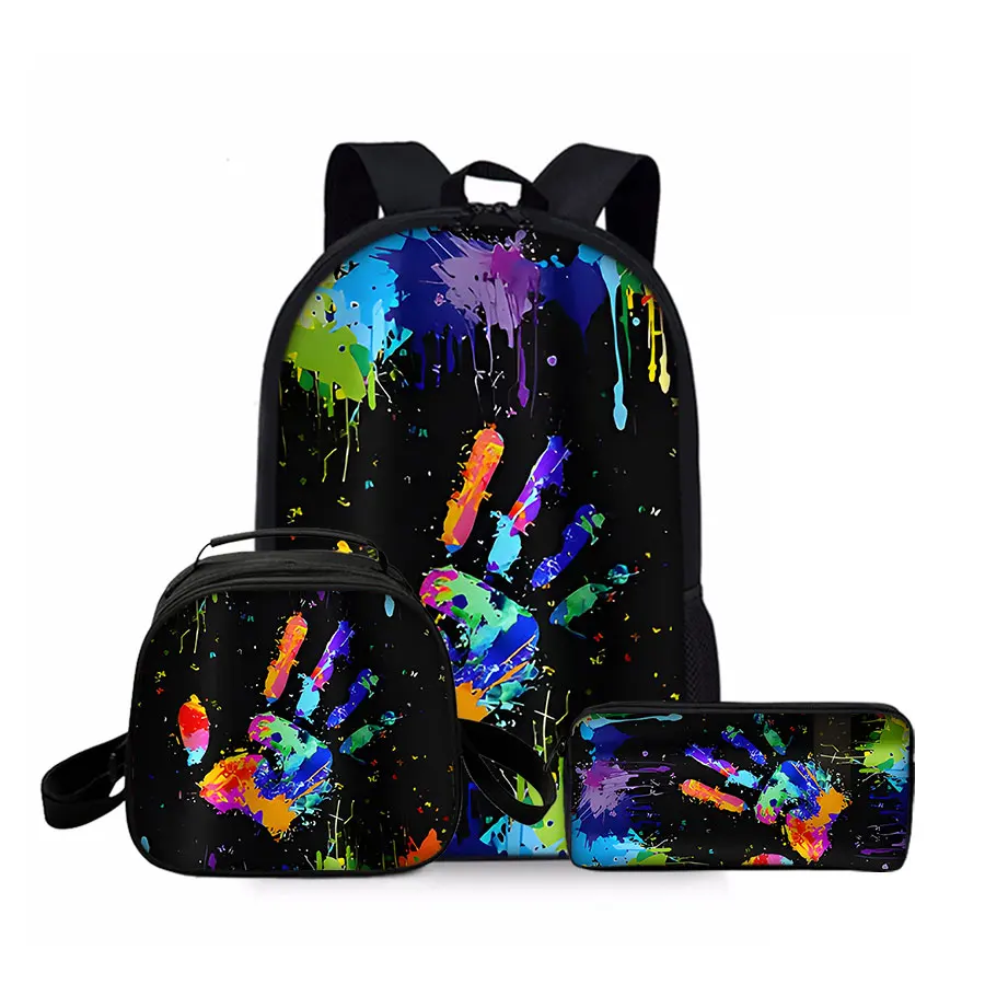 

Набор из 3 предметов, красочный пальмовый круглый 3D картонный флип-карандаш, водонепроницаемый школьный рюкзак с полиэстеровой подкладкой для мальчиков и девочек, лучшие подарки для детей