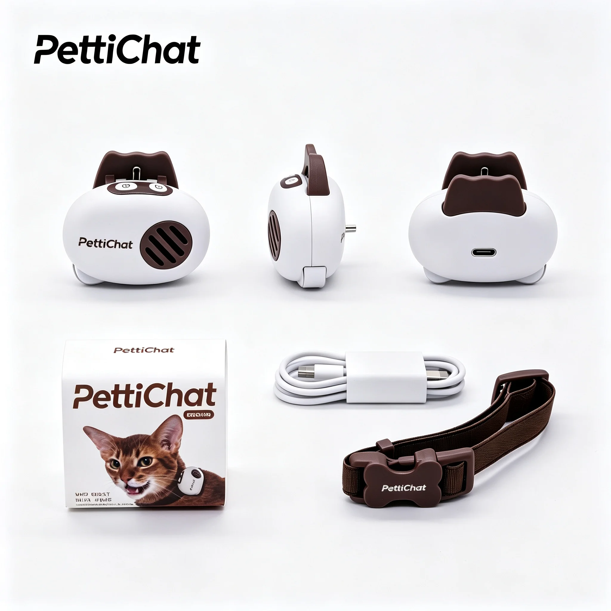 AI Pet Voice Translator Collar For Dogs & Cats Combined GPS WiFi Bluetooth Positioning Tracking Fee IP65 Waterproof Custom Logo