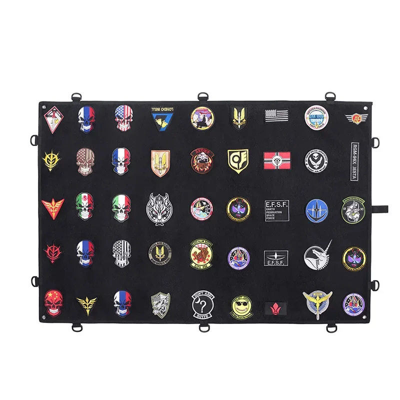 Tactical Patch Display Board Patch Holder Folding Mat ID Foldable DIY Badge Paste Pad Patches Collection Wall Hang Sticker