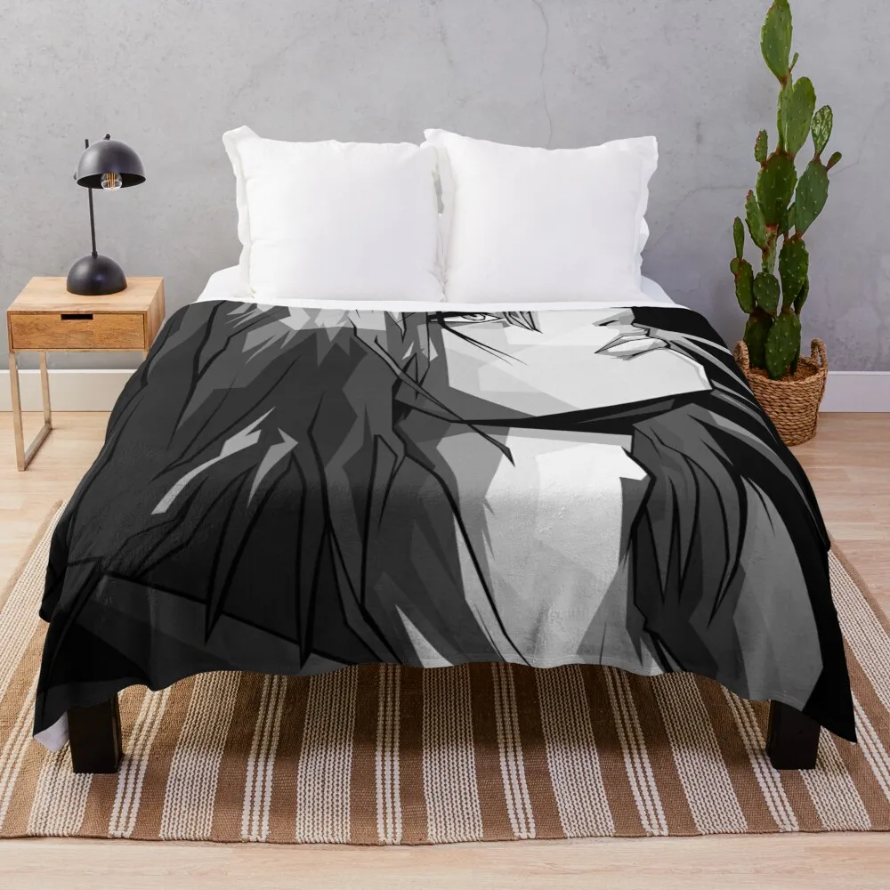 Eren Yeager Throw Blanket heavy to sleep Decorative Beds cosplay anime Blankets