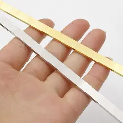 10pcs 4mm 6mm 8mm 1.8mm Thickness Mirror Polished Strip Cuff Bracelet For Women Can Laser Engrave Fashion Jewelry Accessories