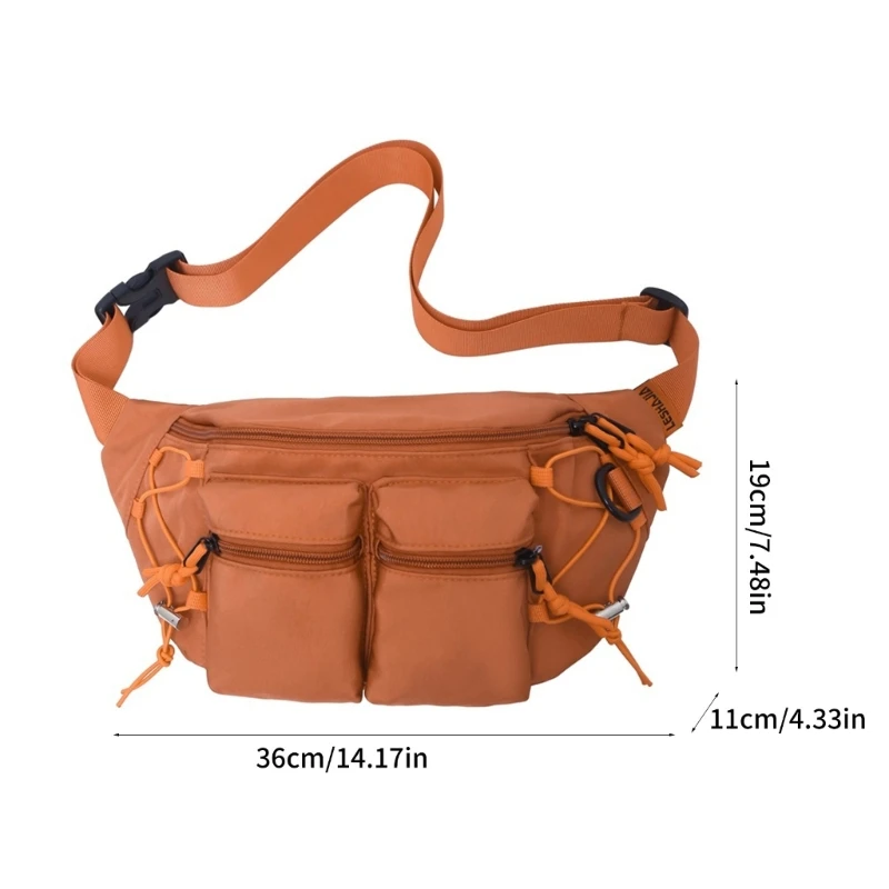 Chest Bag Over The Shoulder Bag for Men Sling Bag Large Capacity Leisure Bag E74B