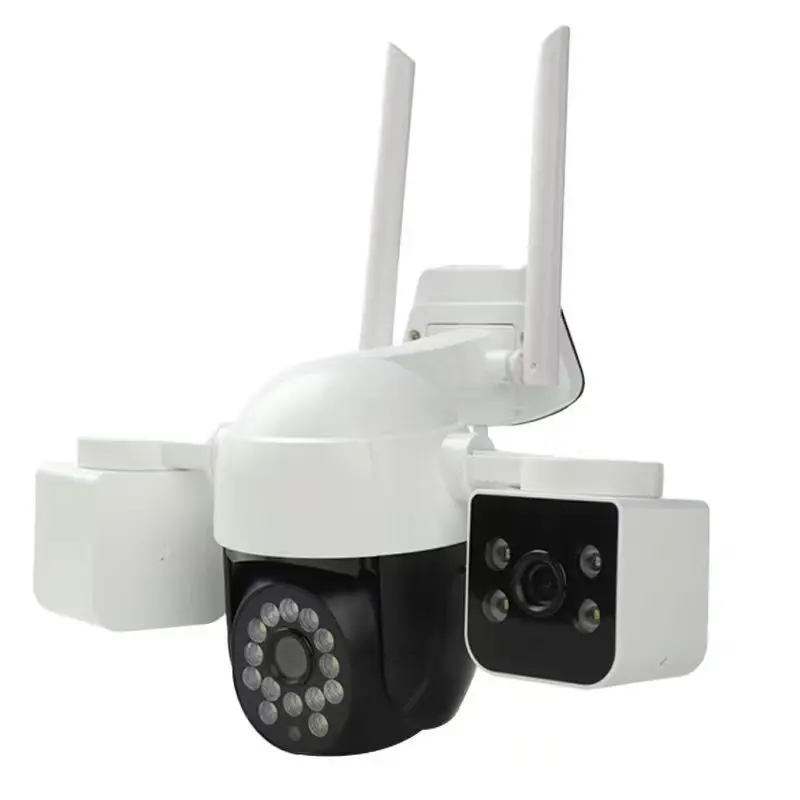 

6MP UHD Triple Lens V380pro APP Full Color Wireless PTZ IP Dome Camera AI Humanoid Detection Home Security CCTV Baby Monitor