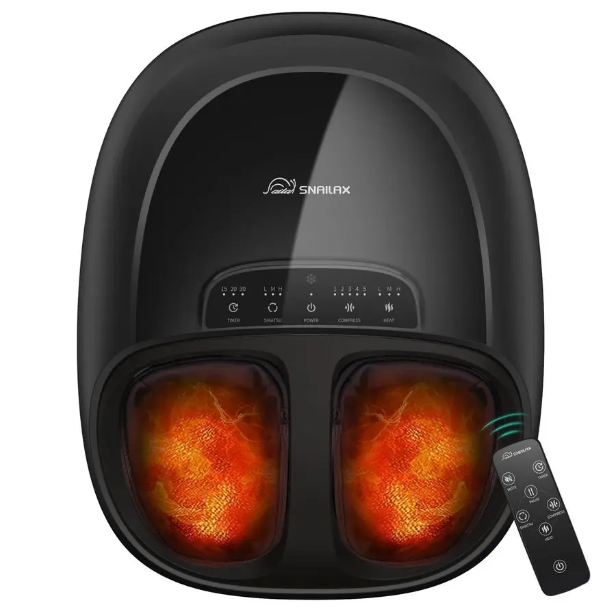 

Shiatsu Foot Massager Plantar Fasciitis Neuropathy,Large Size Up 15 Feet Massage Machine with Heat,Kneading,Rolling,Scratch,Remo