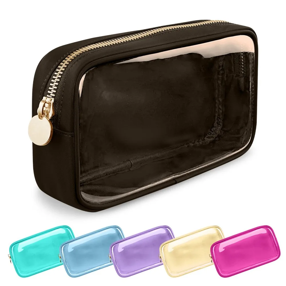 Pvc Cosmetic Bag Fashion Transparent Storage Makeup Bag Shell Large Capacity Makeup Pouch Travel