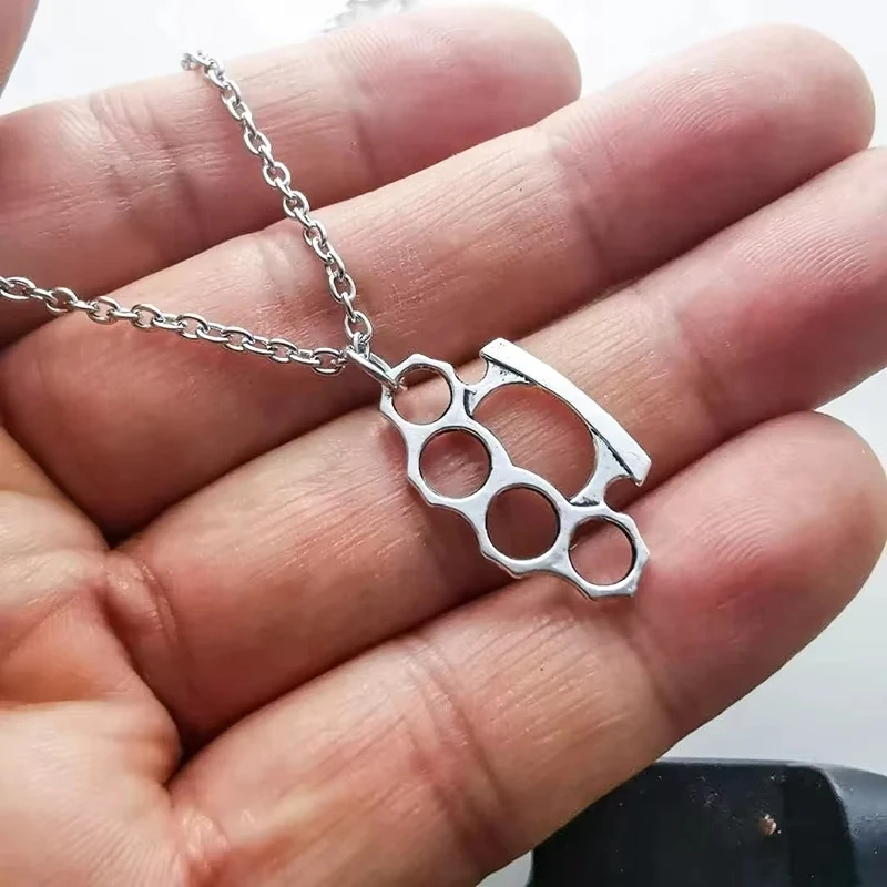 Neue Tiger-Finger-Messingknöchel-Anhänger-Halskette für Damen und Herren, Ohrringe, Schlüsselanhänger, Sommer-Gothic-Schmuck-Accessoires, Geschenke