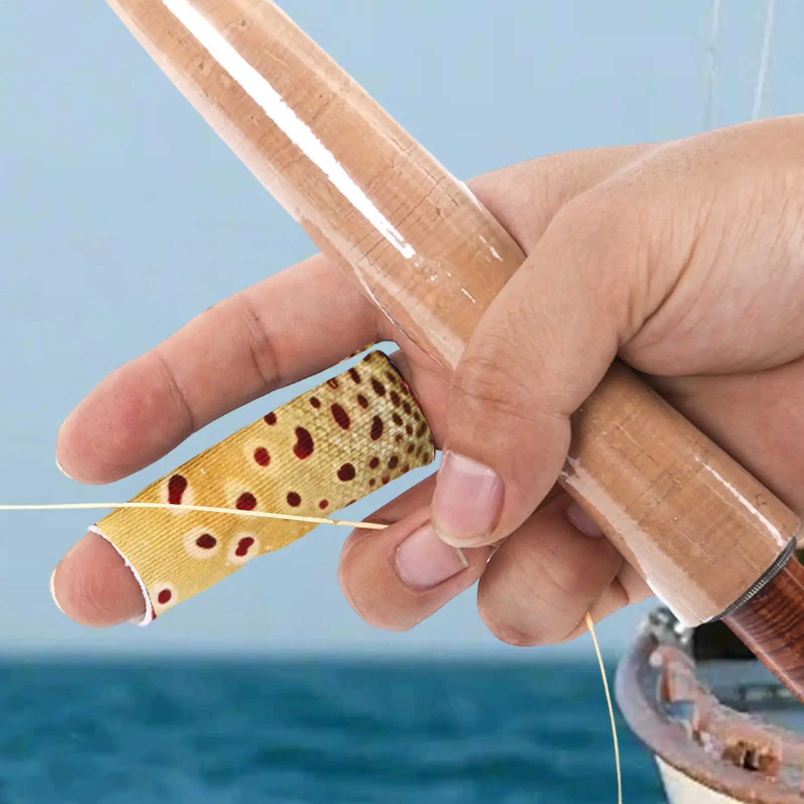 

Fishing Finger Protector Lightweight Elastic Fishing Hand Guard Finger Protector For Father Boyfriend Grandfather Uncle Bass