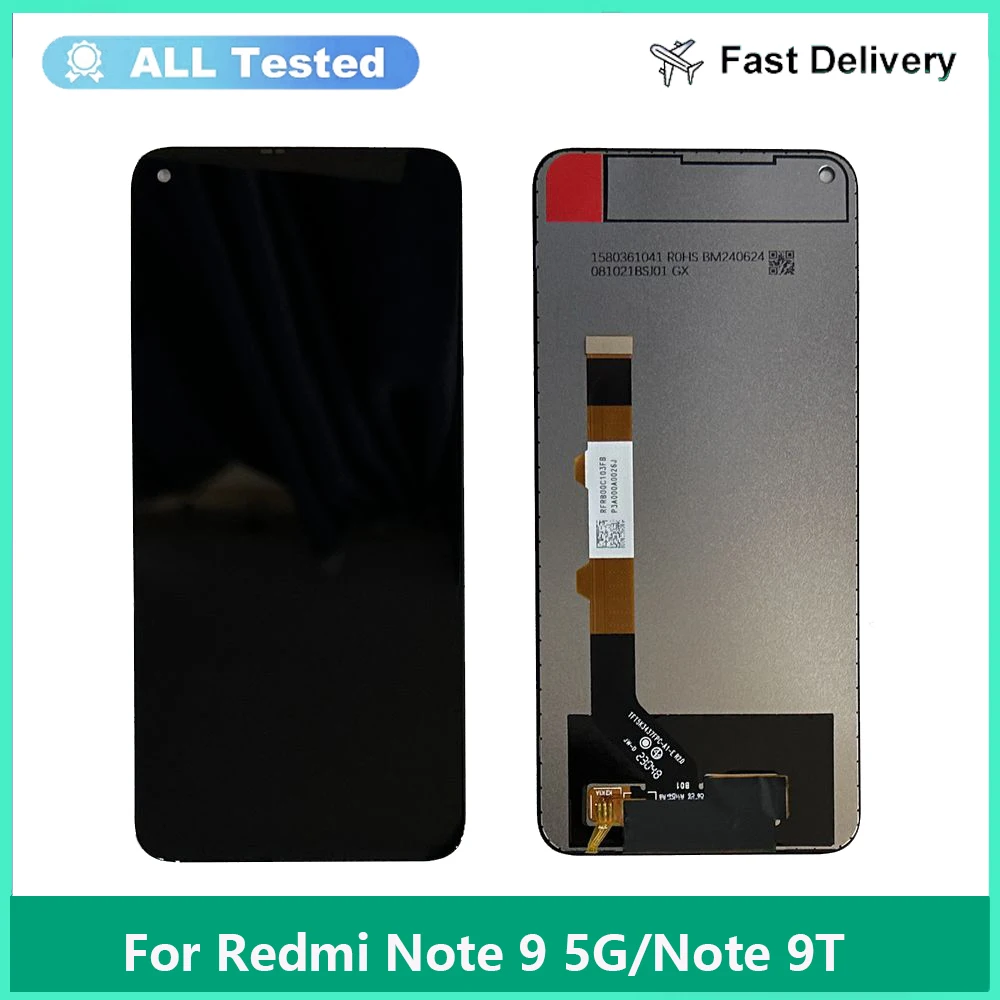 LCD For Xiaomi Redmi Note 9T LCD Display Screen Touch Digitizer Assembly For Redmi Note 9 5G Note9T LCD Screen Replacement