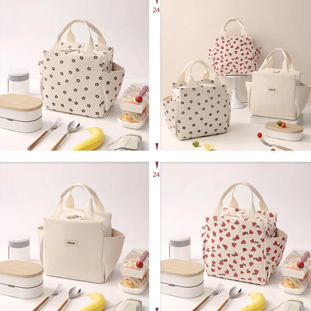 Portable Insulated and Refrigerated Lunch Bag with Large Capacity and Leak Proof Portable Bento Bag