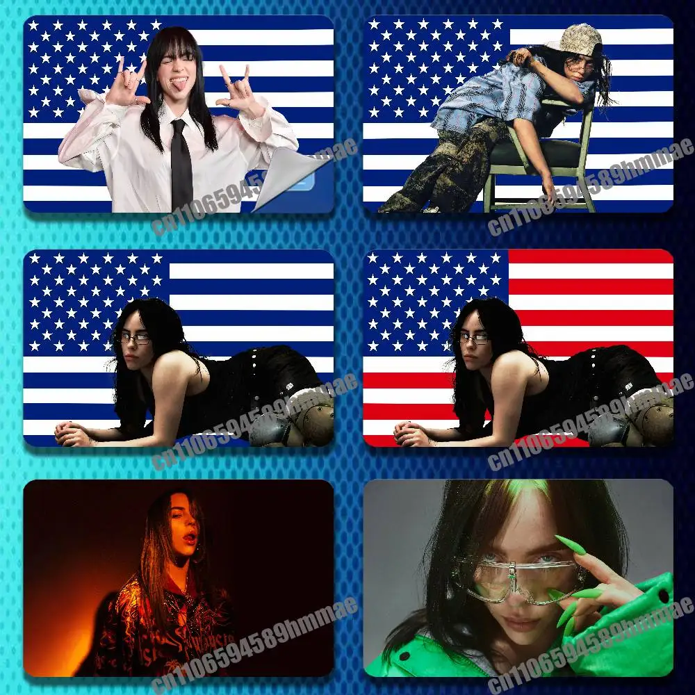 For Waterproof Protect Access Card Full Cover Skin ID USA America B-BillieS Singer Credit Bank Sticker Film