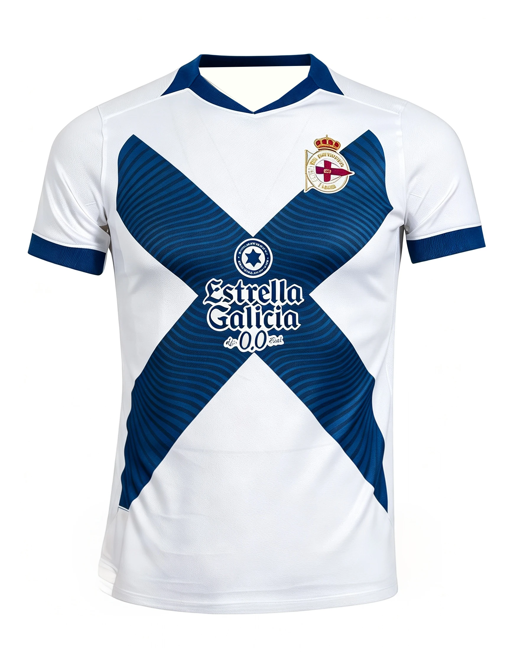 2026 Deportivo de La Coruña 3D-Druck Fußballtrikot Herren Sommer Schnelltrocknendes Kurzarm-T-Shirt Familien-Partnerlook – Detail 4