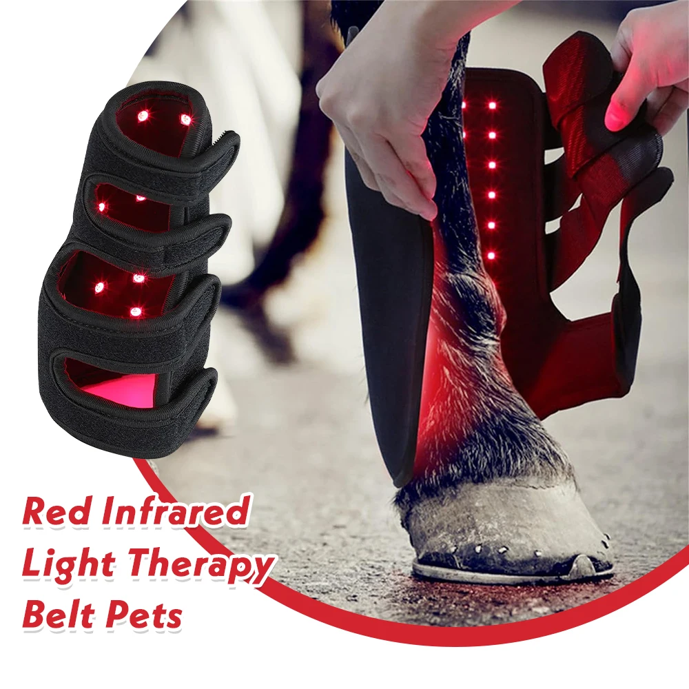 

Red Light Therapy Belt for Animals Joint Pain Skin Disease 660nm 850nm Cold Laser Therapy Device for Pets Pain Relief