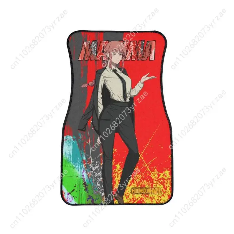 

Makima 4pcs Universal Car Floor Mats All-Season Fashionable Auto Interio Absorbent Non-Slip Washable Car Floor Mats