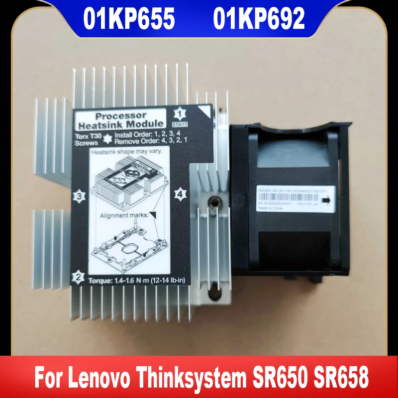 

01KP655 01KP692 01KP693 New Original For Lenovo Thinksystem SR650 SR658 Heatsink CPU Cooling Fan Radiator Cooler Fan