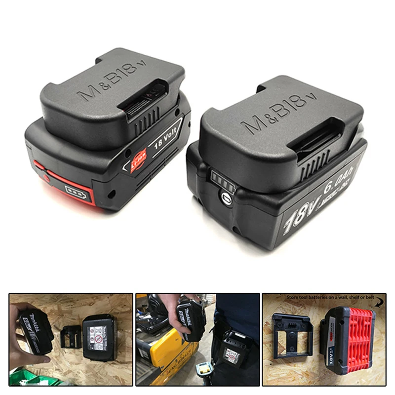 1/5/10 Pcs Battery Storage Battery Case Battery Holder Rack Holder Case For Makita/Bosch/Dewalt/Milwaukee 18V Devices