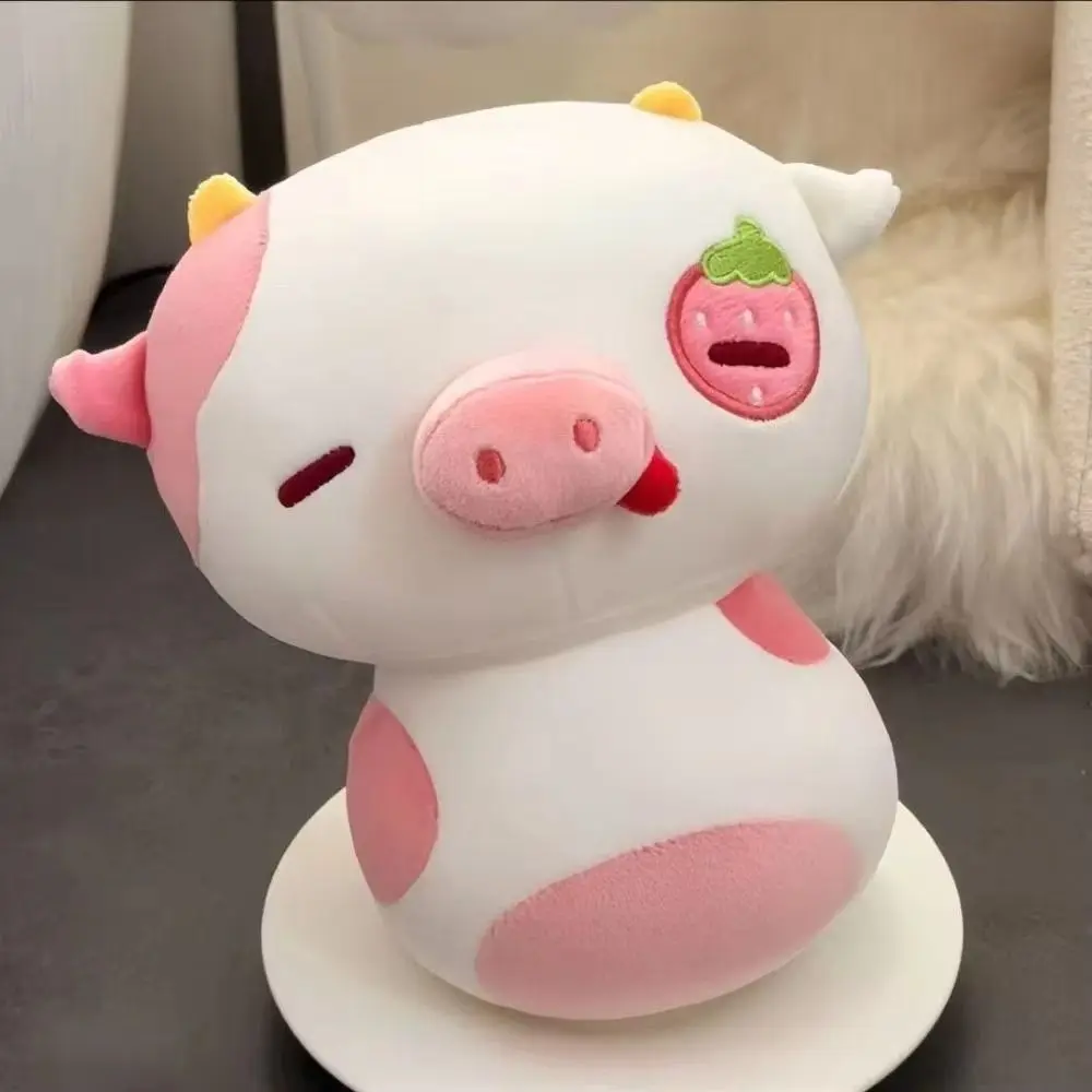 かわいいふわふわイチゴ牛豚ソフトなだめるようなイチゴ豚20CM漫画ピンクガーリッシュハートかわいい男の子女の子