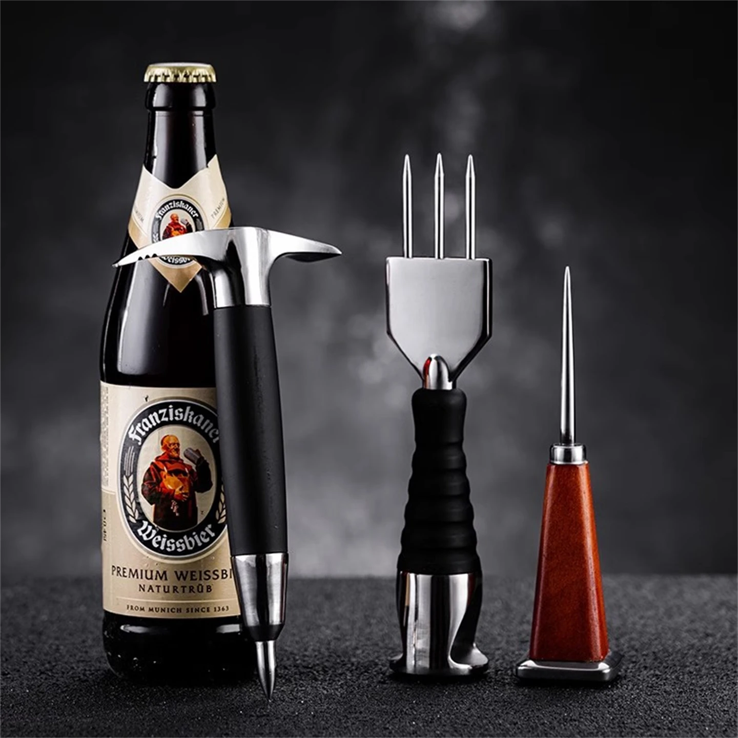 professional-bar-tenders-ice-maker-three-pronged-ice-pick-cocktail-shaker-japanese-style-ice-cone-round-ice-ball-maker