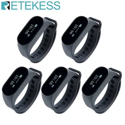 Retekess 5Pcs TD112 Wireless Waiter Calling System Restaurant Pager IPX7 Waterproof Watch Receiver for Hookah Cafe Bar Clinic