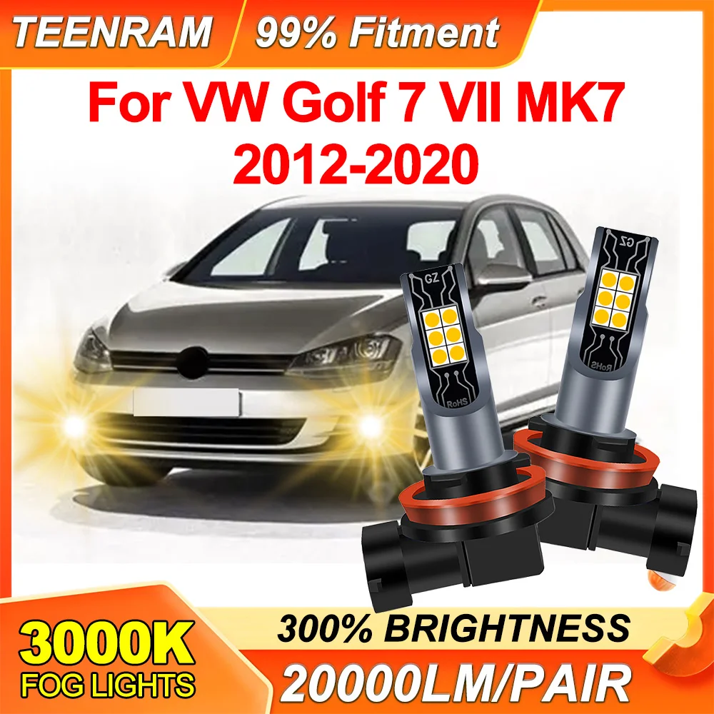 

2 шт. автомобильные противотуманные фары H8 H11 LED, 20000 лм, яркие, для VW Golf 7 VII MK7 2012-2020