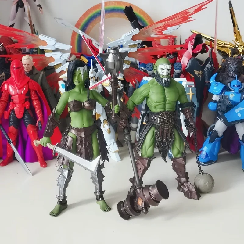 

【 In Stock 】 Authentic Four Knight Game Wave Male Orc Female Orc Male Elf Female Elf 1/12 Fashion Trend Toy Handmade